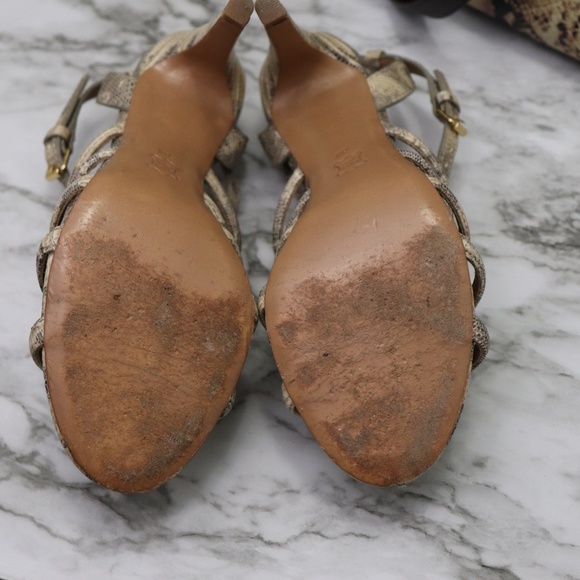 Tory Burch Charlene Lizard Print Heels - Picture 5 of 6